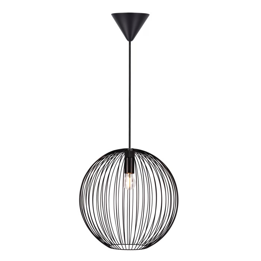 Nordlux - Pendel på kabel BERONI 1xE27/60W/230V sort