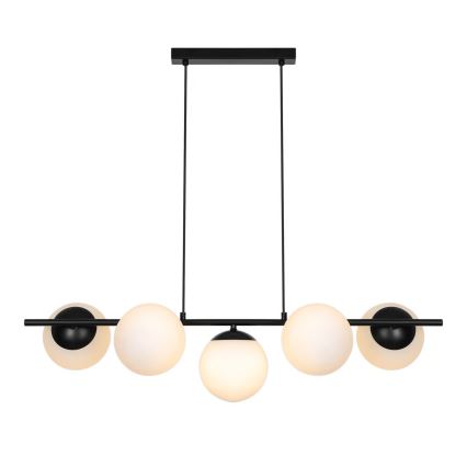 Nordlux - Pendel på kabel LILLY 5xE14/10W/230V sort