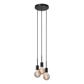 Nordlux - Pendel på kabel PACO 3xE27/25W/230V sort
