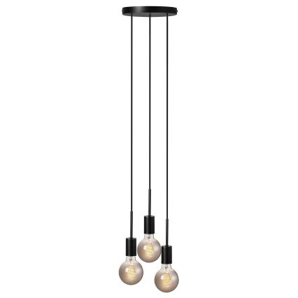 Nordlux - Pendel på kabel PACO 3xE27/25W/230V sort
