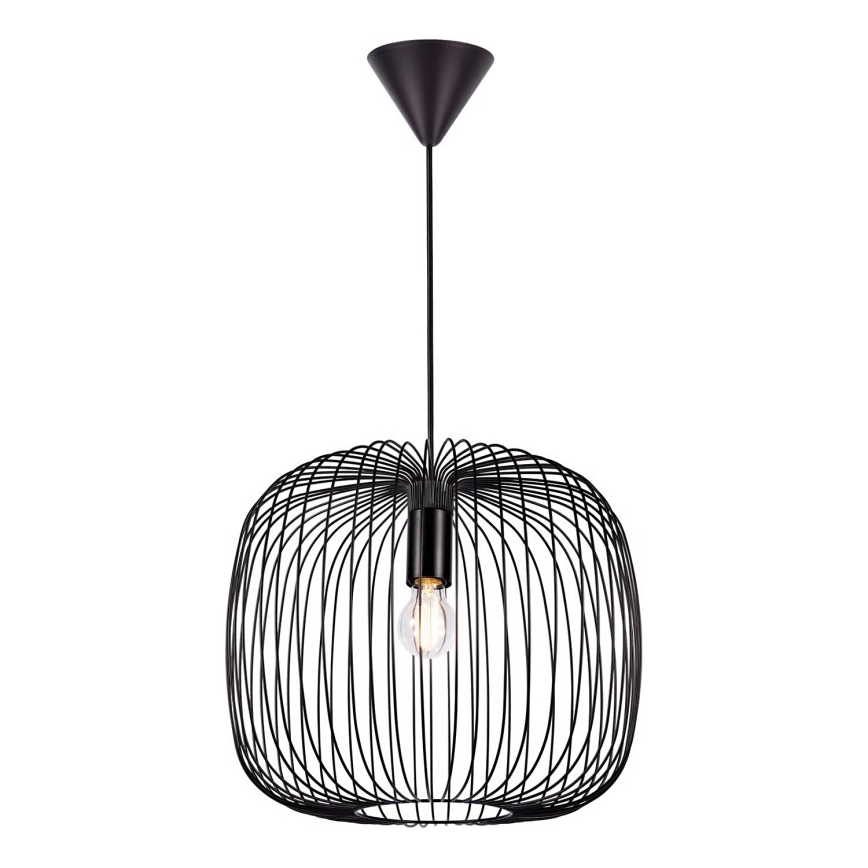 Nordlux - Pendel på ledning BERONI 1xE27/60W/230V sort Ø 40 cm