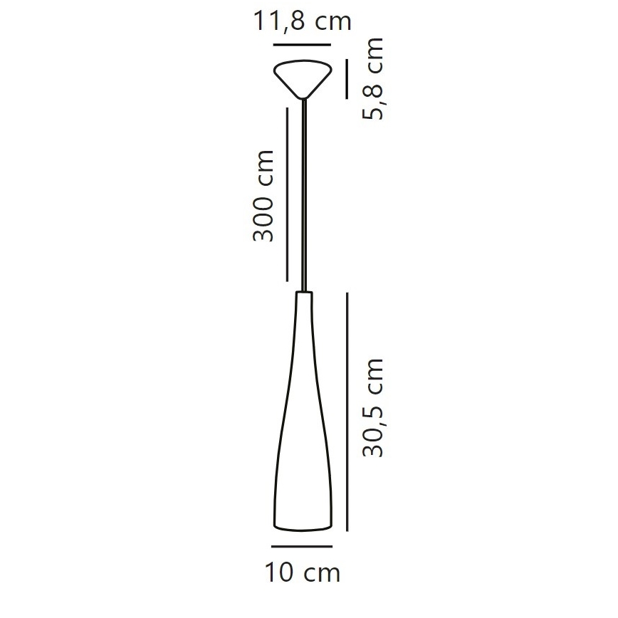 Nordlux - Pendel på ledning EMBLA 1xE27/40W/230V røgfarvet/sort