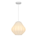 Nordlux - Pendel på ledning MALUCA 1xE27/15W/230V Ø 29 cm hvid