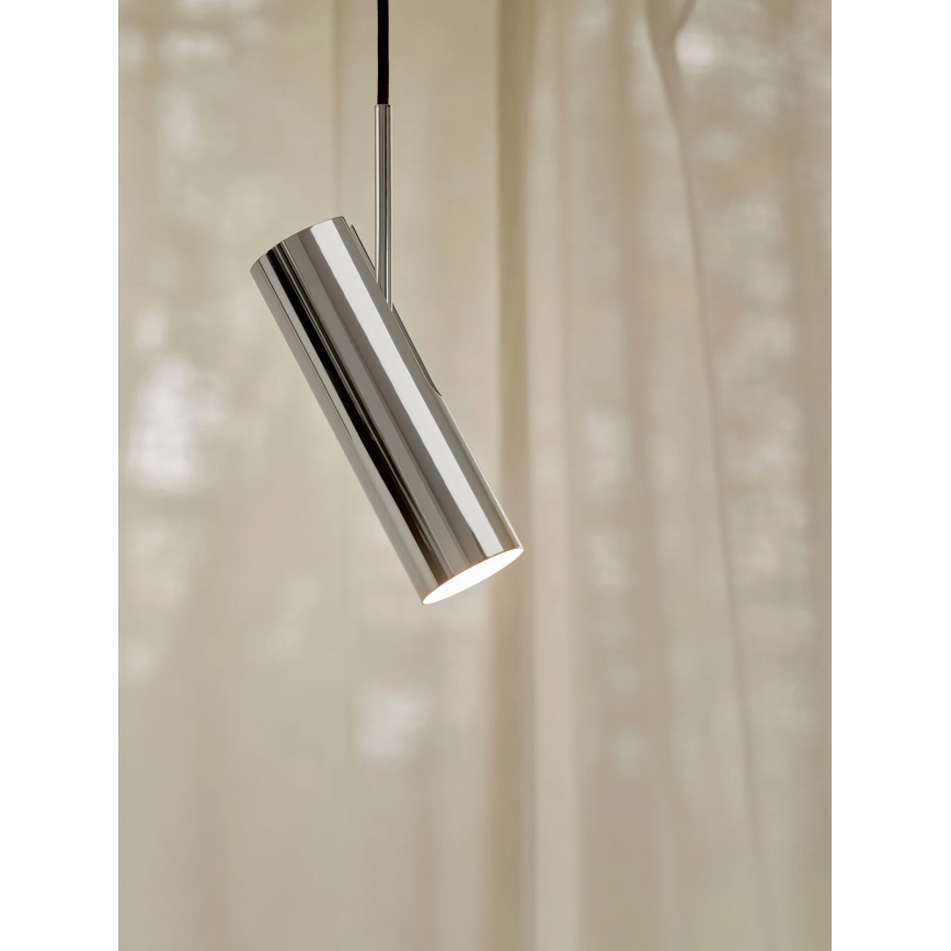 Nordlux - Pendel på ledning MIB 1xGU10/20W/230V blank krom