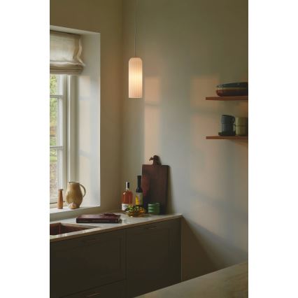 Nordlux - Pendel på ledning MIELLA 1xE27/25W/230V hvid