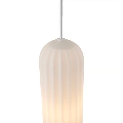 Nordlux - Pendel på ledning MIELLA 1xE27/25W/230V hvid