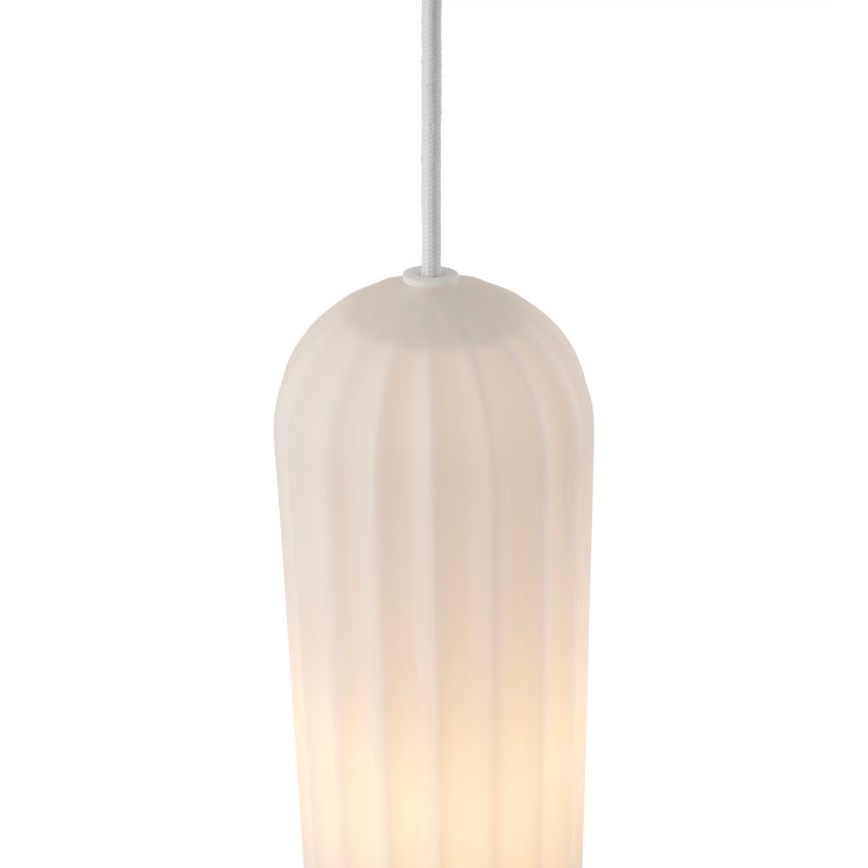 Nordlux - Pendel på ledning MIELLA 1xE27/25W/230V hvid