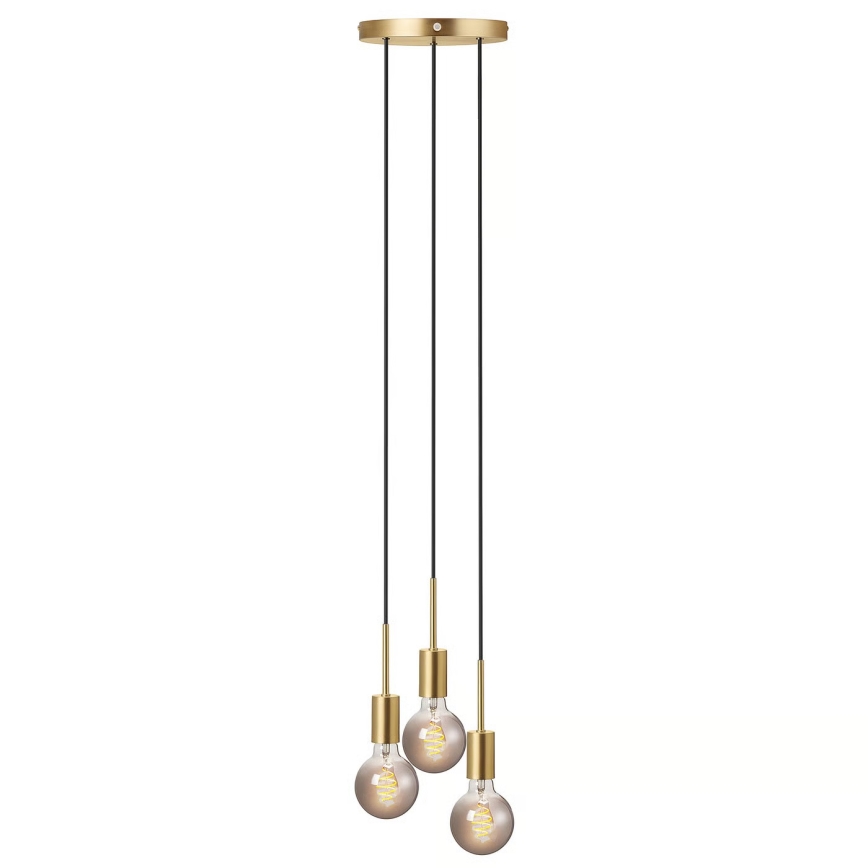 Nordlux - Pendel på ledning PACO 3xE27/25W/230V messing