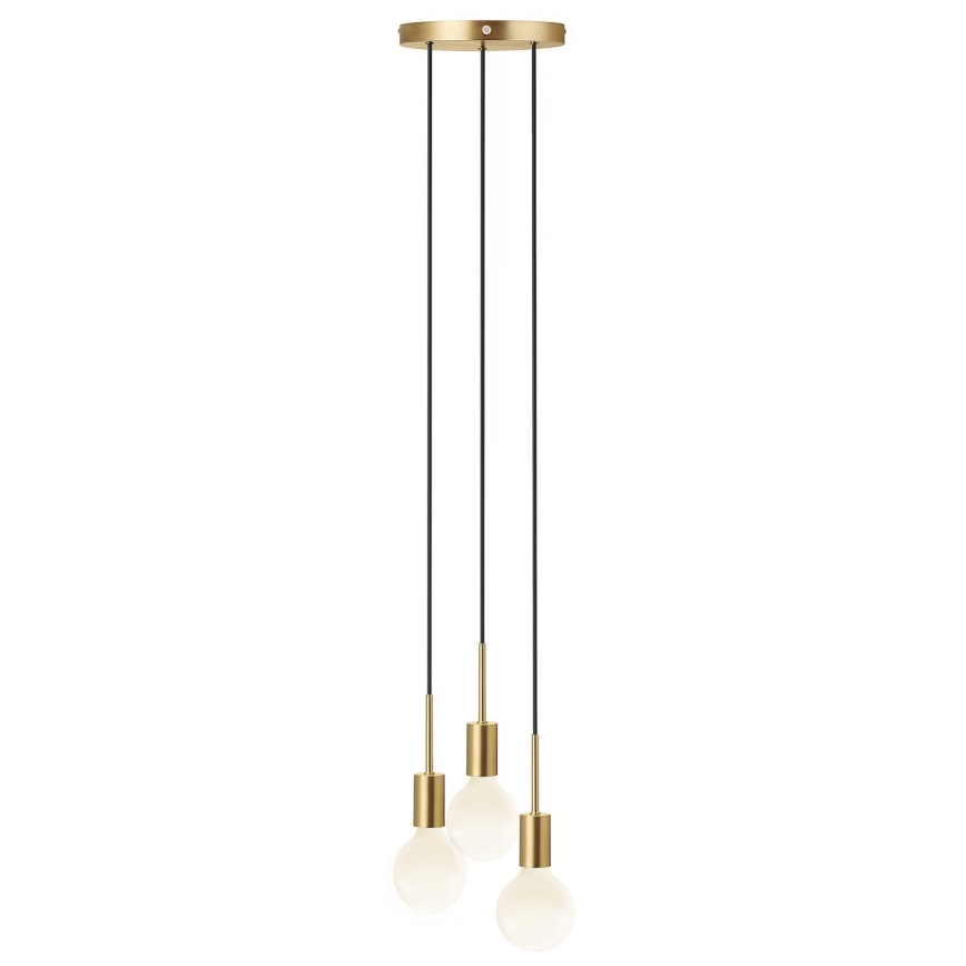 Nordlux - Pendel på ledning PACO 3xE27/25W/230V messing