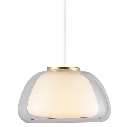 Nordlux - Pendel på wire JELLY 1xE27/40W/230V hvid/gennemsigtig