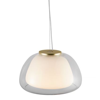 Nordlux - Pendel på wire JELLY 1xE27/40W/230V hvid/gennemsigtig