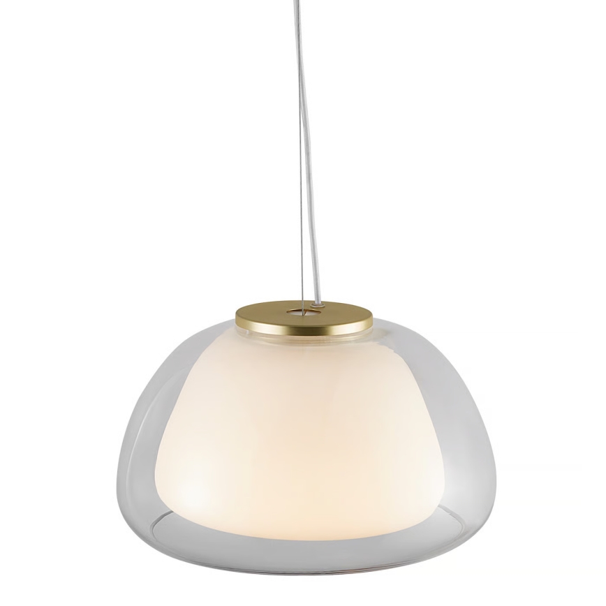 Nordlux - Pendel på wire JELLY 1xE27/40W/230V hvid/gennemsigtig