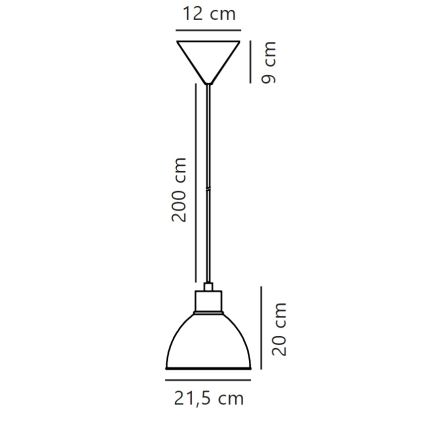 Nordlux - Pendel POP 1xE27/40W/230V antracit
