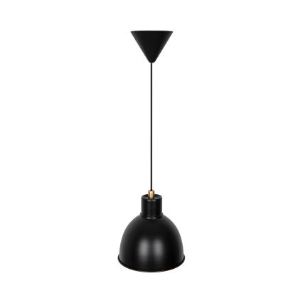 Nordlux - Pendel POP 1xE27/40W/230V sort/guldfarvet