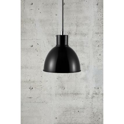 Nordlux - Pendel POP 1xE27/40W/230V sort/skinnende krom