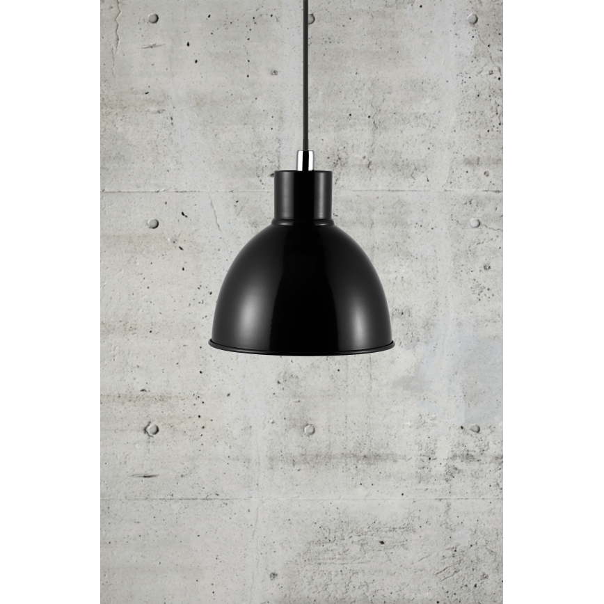 Nordlux - Pendel POP 1xE27/40W/230V sort/skinnende krom