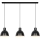 Nordlux - Pendel POP 3xE27/40W/230V sort/guldfarvet