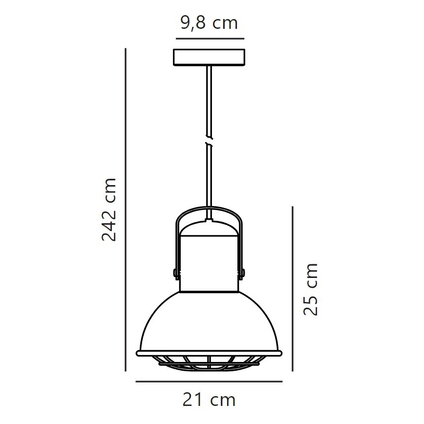 Nordlux - Pendel PORTER 1xE27/60W/230V