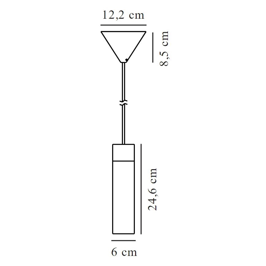 Nordlux - Pendel TILO 1xGU10/15W/230V sort