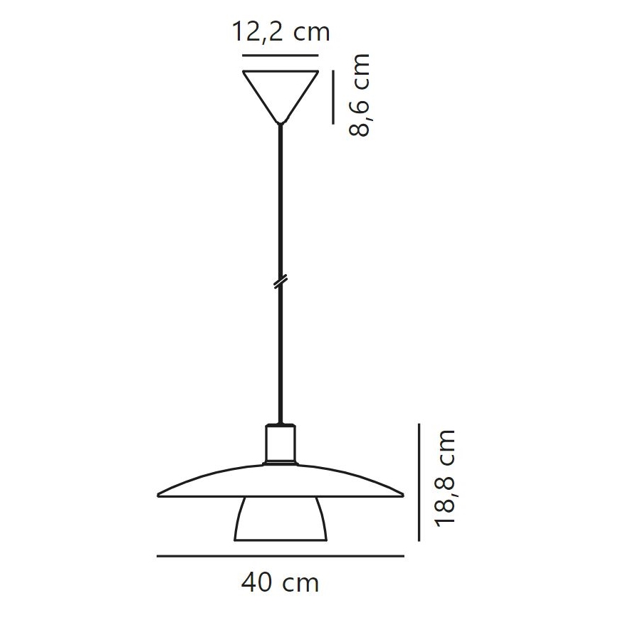 Nordlux - Pendel VERONA 1xE27/40W/230V