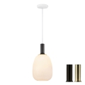 Nordlux - Pendellampe ALTON 1xE27/60W/230V hvid/sort/bronze