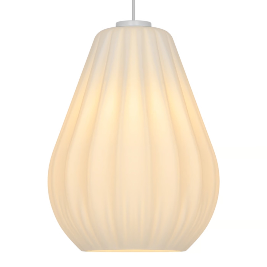 Nordlux - SALLINO pendel med kabel 1xE27/15W/230V Ø 24 cm hvid