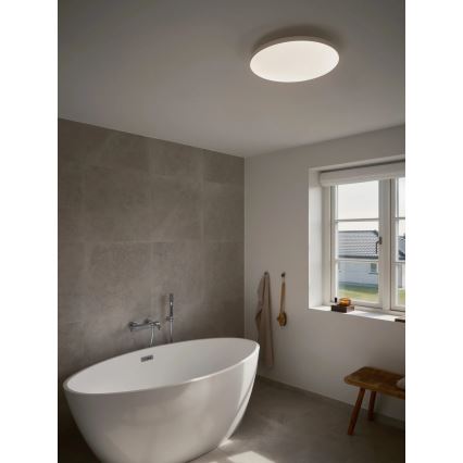 Nordlux - Dæmpbar LED-loftlampe til badeværelse SERENOVA LED/22/32W/230V 3000/4000/5700K Ø 41 cm IP65 hvid