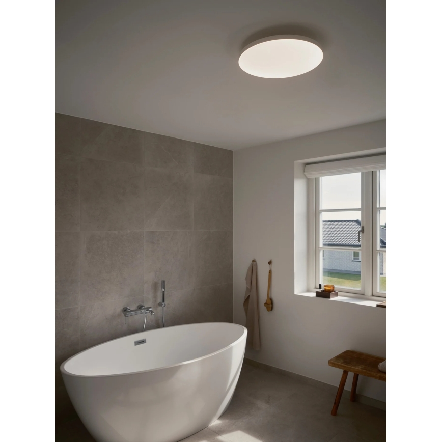 Nordlux - Dæmpbar LED-loftlampe til badeværelse SERENOVA LED/22/32W/230V 3000/4000/5700K Ø 41 cm IP65 hvid