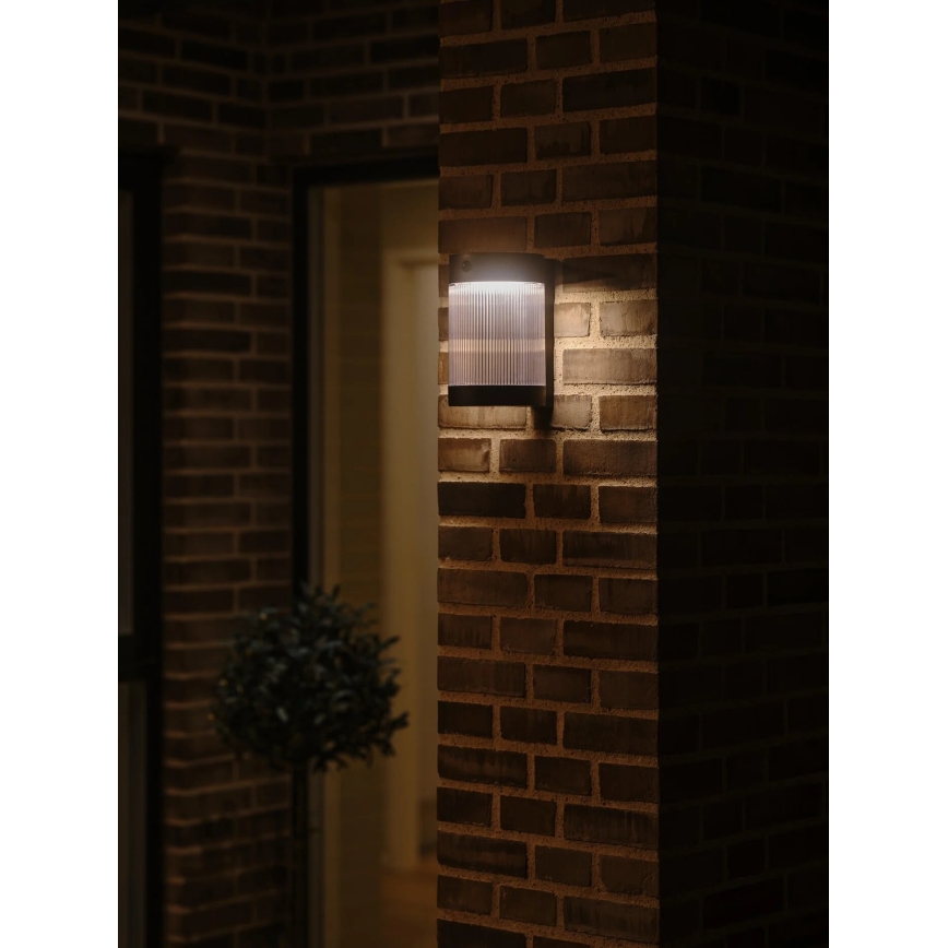 Nordlux - Soldrevet LED væglampe med sensor COUPAR LED/3,2W/5V 3000K IP44