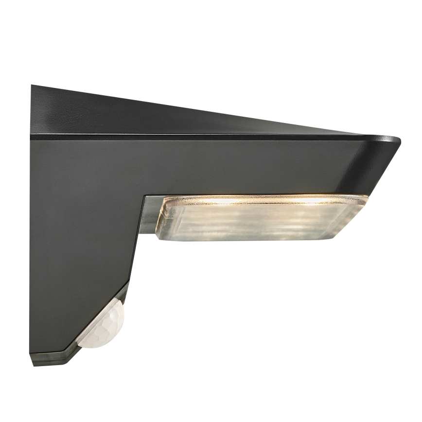 Nordlux - Soldrevet LED væglampe med sensor AGENA LED/5W/3,7V IP44 2200 mAh