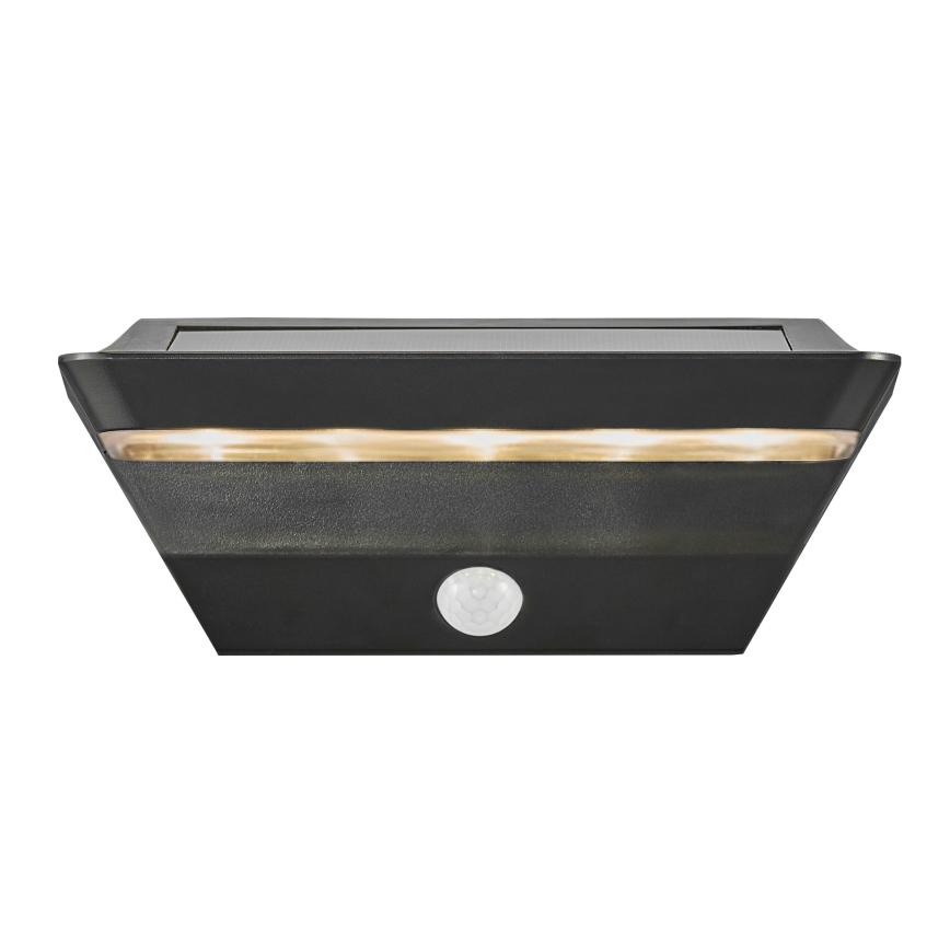 Nordlux - Soldrevet LED væglampe med sensor AGENA LED/5W/3,7V IP44 2200 mAh