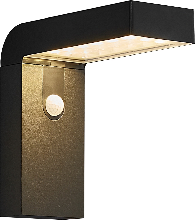 Nordlux - Soldrevet LED væglampe med sensor ALYA LED/5W/3,7V IP44 2200 mAh