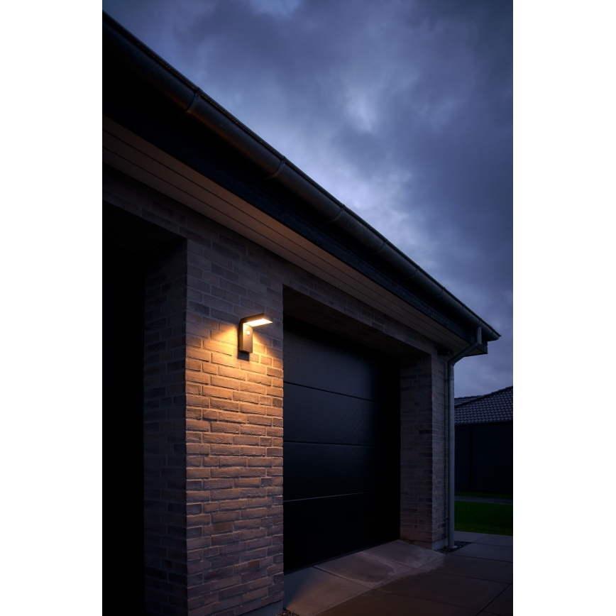 Nordlux - Soldrevet LED væglampe med sensor ALYA LED/5W/3,7V IP44 2200 mAh