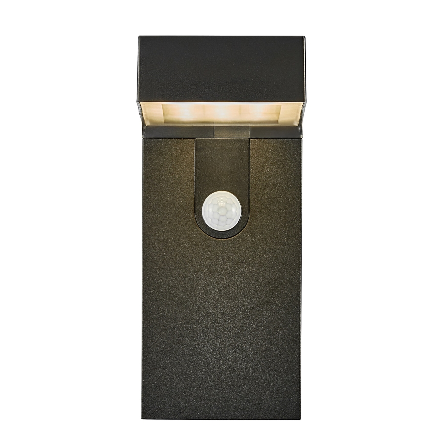 Nordlux - Soldrevet LED væglampe med sensor ALYA LED/5W/3,7V IP44 2200 mAh