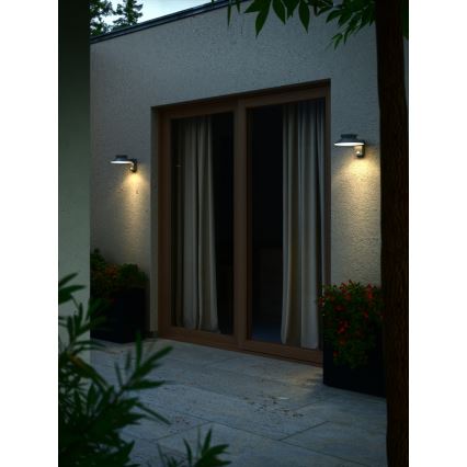 Nordlux - Soldrevet LED væglampe med sensor JUSTINA LED/5W/3,7V IP44
