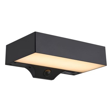 Nordlux - Soldrevet LED væglampe med sensor MONAY LED/5W/5V 3000K IP44