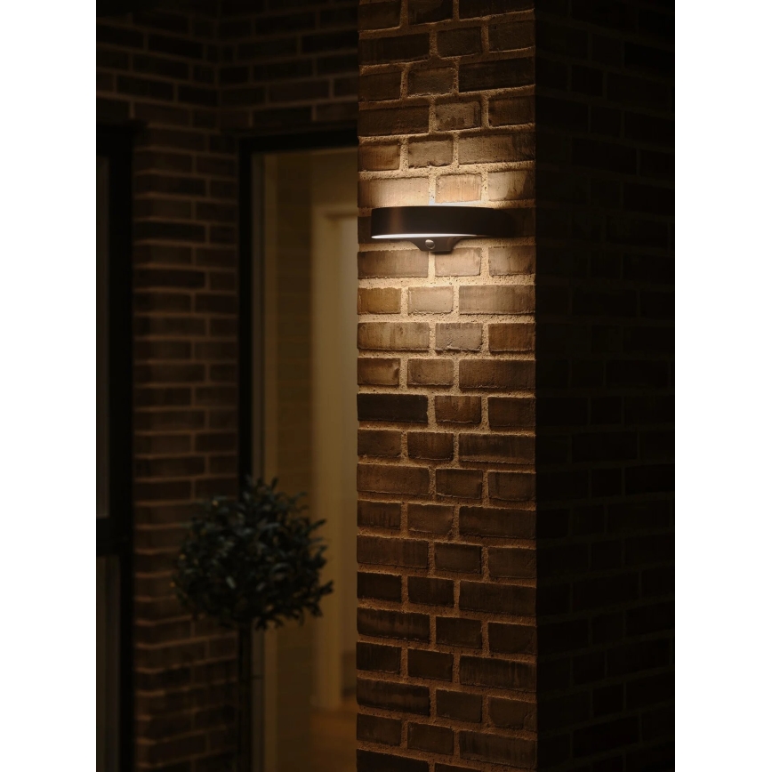 Nordlux - Soldrevet LED væglampe med sensor MONAY LED/5W/5V 3000K IP44