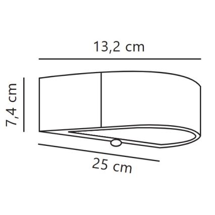 Nordlux - Soldrevet LED væglampe med sensor MONAY LED/5W/5V 3000K IP44