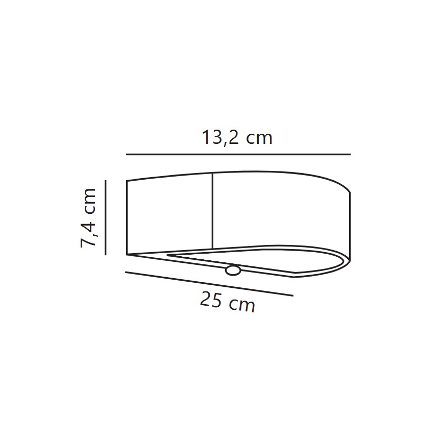 Nordlux - Soldrevet LED væglampe med sensor MONAY LED/5W/5V 3000K IP44