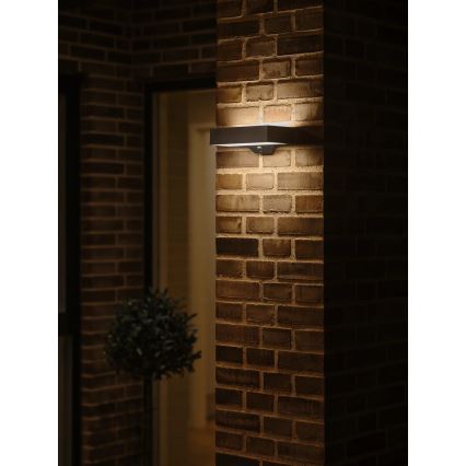 Nordlux - Soldrevet LED væglampe med sensor MONAY LED/5W/5V 3000K IP44