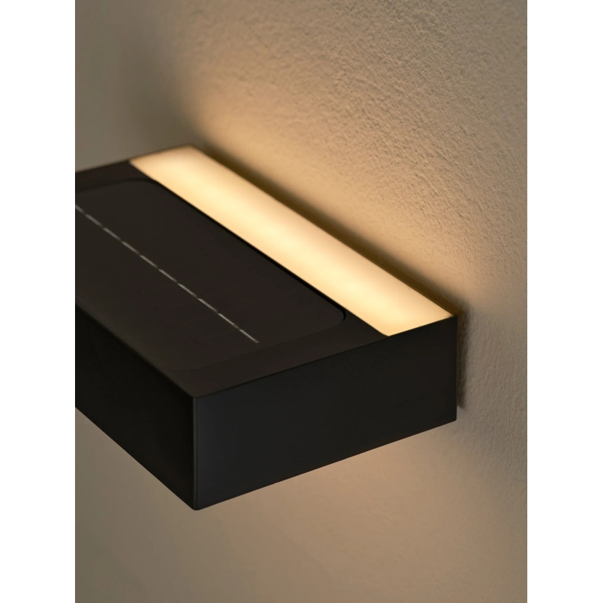 Nordlux - Soldrevet LED væglampe med sensor MONAY LED/5W/5V 3000K IP44