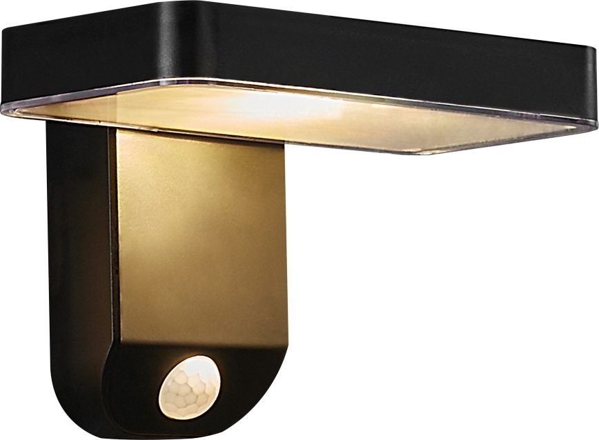 Nordlux - Soldrevet LED væglampe med sensor RICA LED/5W/3,7V IP44 2200 mAh kantet