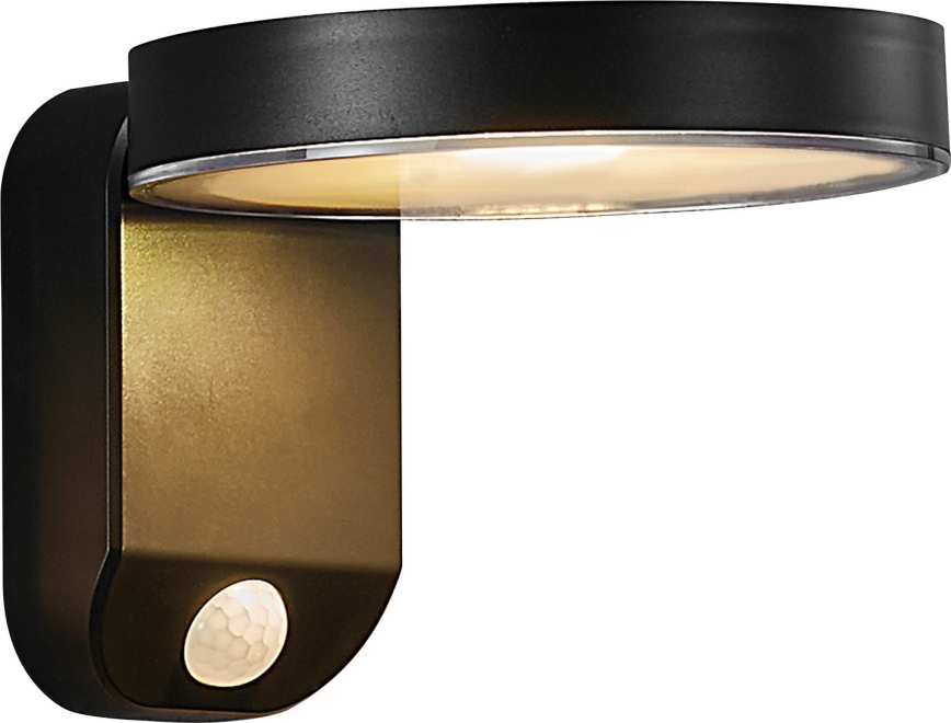 Nordlux - Soldrevet LED væglampe med sensor RICA LED/5W/3,7V IP44 2200 mAh rund