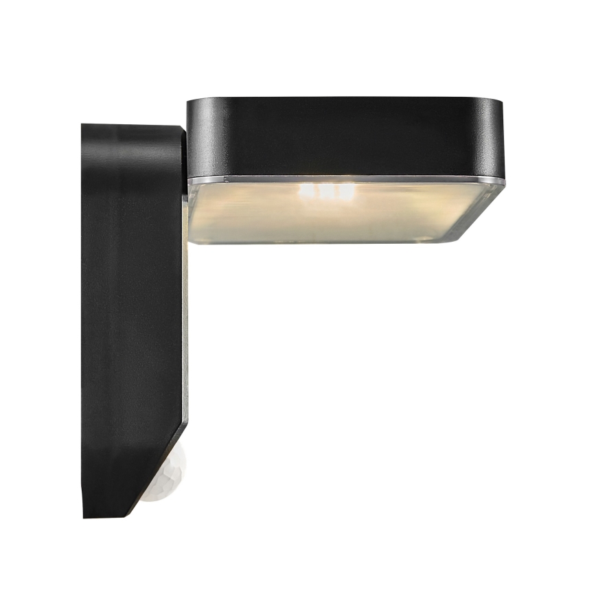 Nordlux - Soldrevet LED væglampe med sensor RICA LED/5W/3,7V IP44 2200 mAh kantet