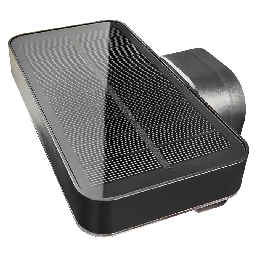 Nordlux - Soldrevet LED væglampe med sensor RICA LED/5W/3,7V IP44 2200 mAh kantet