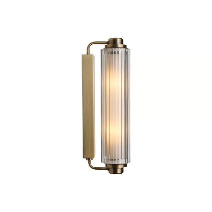 Nordlux - Spejlbelysning til badeværelset NIMAL 2xE14/25W/230V IP44 messing