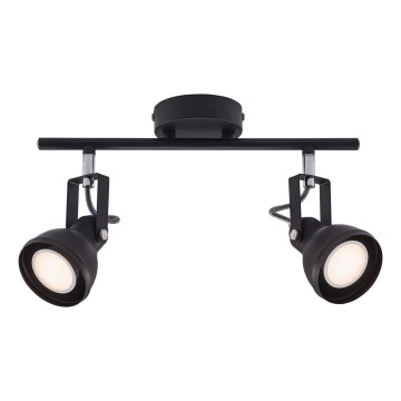 Nordlux - Spotlampe ASLAK 2xGU10/35W/230V sort