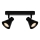 Nordlux - Spotlampe EIK 2xGU10/35W/230V sort