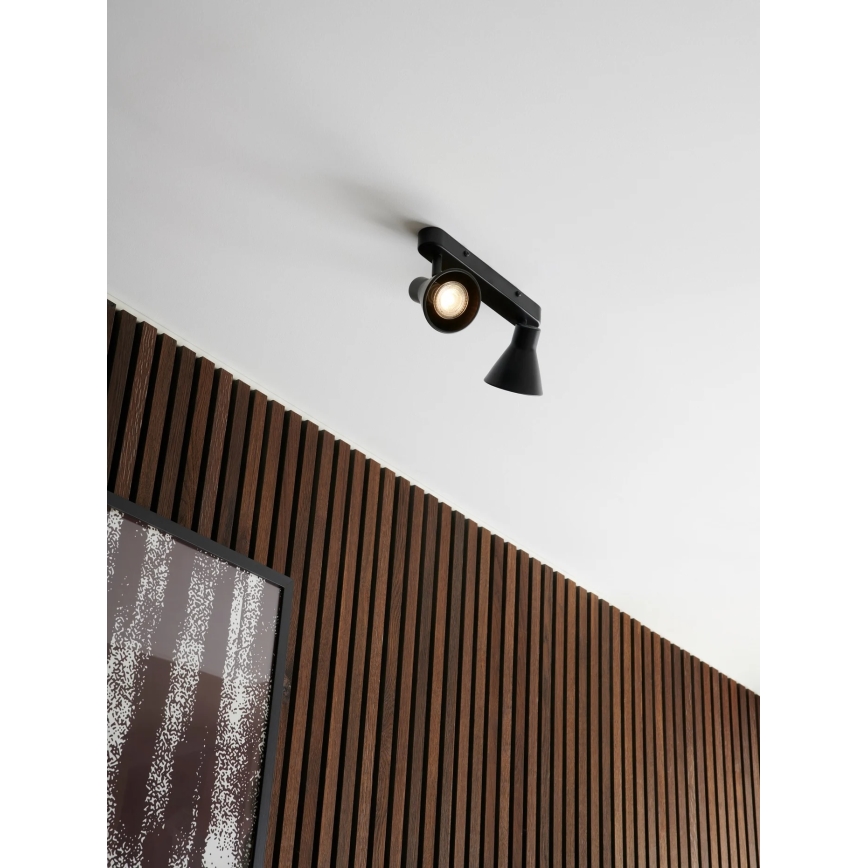 Nordlux - Spotlampe EIK 2xGU10/35W/230V sort
