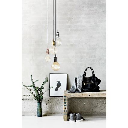 Nordlux - Strømkabel AVRA 1xE27/60W/230V sort